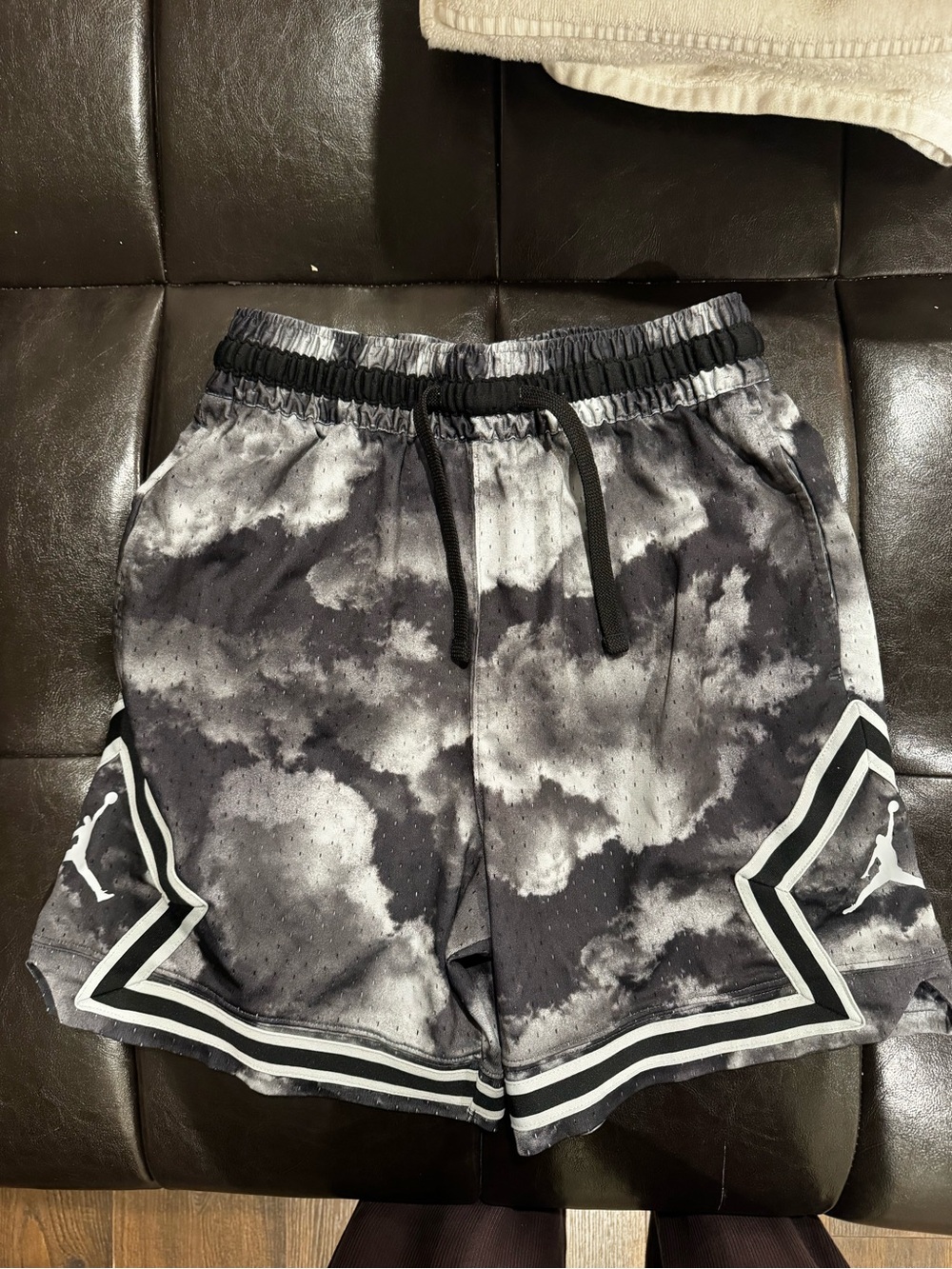 Nike Air Jordan Jumpman Diamond Shorts Black Camo Size M